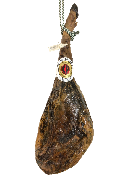 Jamón de Cebo Ibérico 50% Raza Ibérica + medio salchichón y medio chorizo artesanal